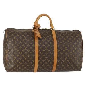 LOUIS VUITTON Monogram Keepall 60 Boston Bag M41422 LV Auth 160193